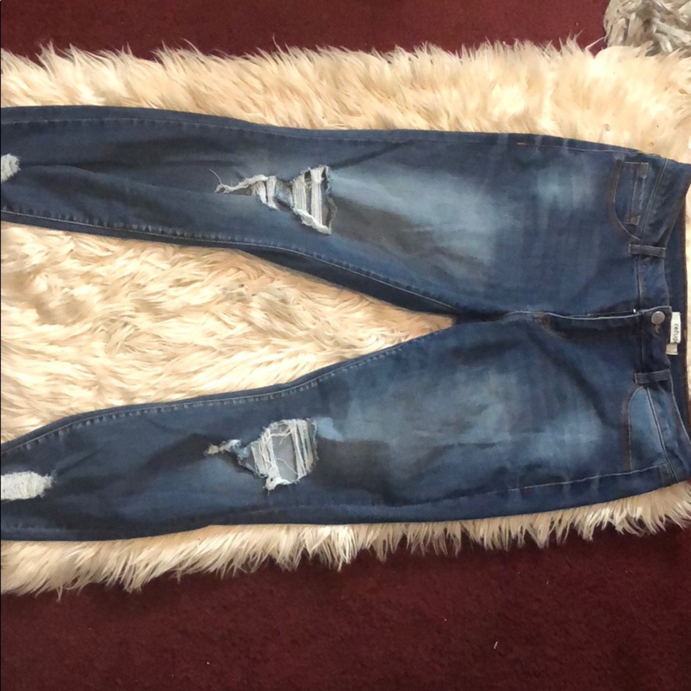 Charlotte Russe size 14 distressed jeggings